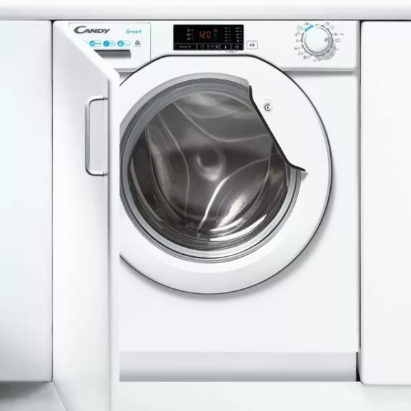 Candy CBD485D1E1S Lave-linge séchant encastrable cm. 60 - laver 8 kg - sécher 5 kg - blanc – Image 2