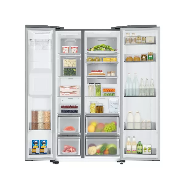 Réfrigérateur Samsung RS68A854CSL avec congélateur côte à côte - sans raccordement à l'eau - cm. 91 heures 178 - litres 635 - acier inoxydable – Image 5
