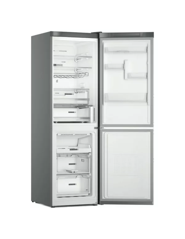 Whirlpool W7X 82O OX H Réfrigérateur pose libre avec congélateur 60 cm h. 191 - lt. 335 - acier inoxydable anti-empreintes digitales – Image 3