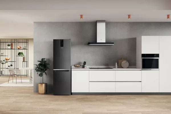 Whirlpool W7X83TKS2 Réfrigérateur pose libre avec congélateur cm. 60 heures 191 - l. 335 - noir – Image 3