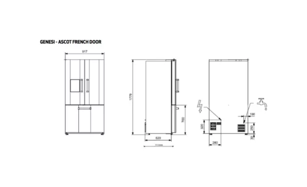 Réfrigérateur en acier GQFRB-9F – Image 13