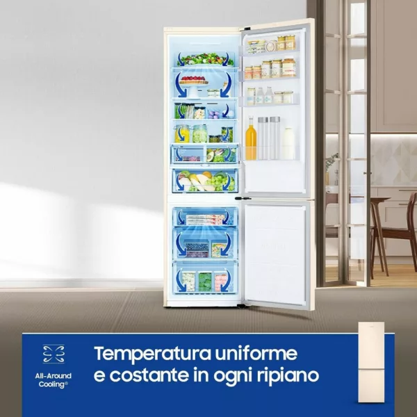 Samsung RB38C603DEL/EF Ecoflex Réfrigérateur pose libre avec congélateur cm. 60 heures. 203 - selon 390 - sable – Image 5