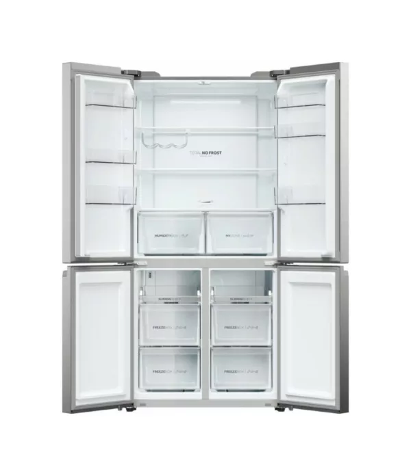 Réfrigérateur Haier HCR5919ENMP 5 avec congélateur côte à côte cm. 91 heures. 190 - litres 525 – acier inoxydable – Image 4
