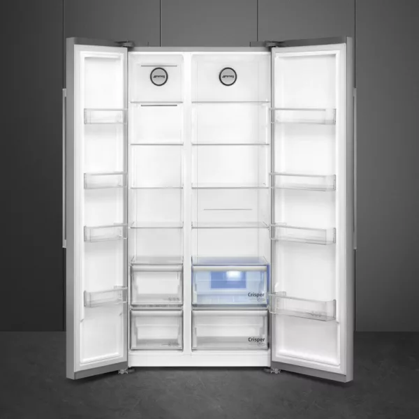 Smeg SBS63XDE Réfrigérateur universel avec congélateur côte à côte cm. 91 heures. 179 - litres 580 - acier inoxydable – Image 2