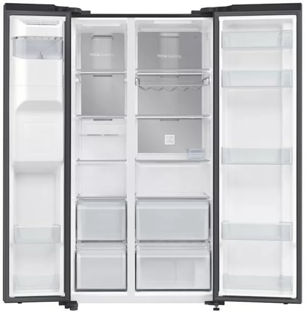 Samsung RS65DG54M3B1EF Air Space Ai Réfrigérateur pose libre avec congélateur cm. 91 heures. 178 litres. 635 - noir – Image 3