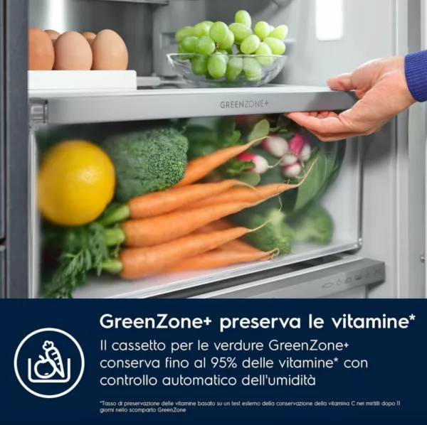 Electrolux KNR7TE75T Série 700 Réfrigérateur encastrable Greenzone avec congélateur cm. 70 heures. 189 - d'après 376 – Image 4