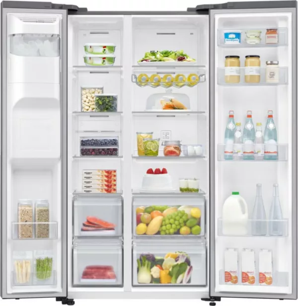 Réfrigérateur Samsung RS65DG54R3S9EF Air Space Ai avec congélateur côte à côte cm. 91 heures. 178 litres. 635 - métal inox – Image 5