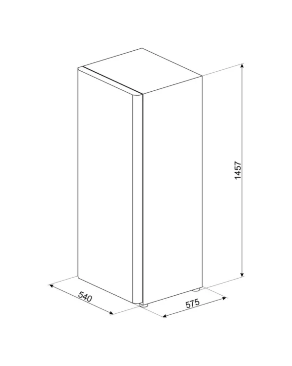 Smeg CV215NE Congélateur pose libre cm. 54 heures. 146 - selon 177 - blanc – Image 2