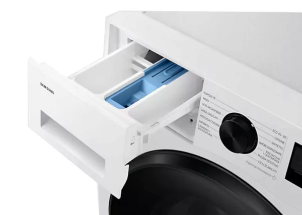 Samsung WD90DG5B15BEET Lave-linge séchant Crystal Clean cm. 60 - laver 9 kg - sécher 6 kg - blanc/noir – Image 5