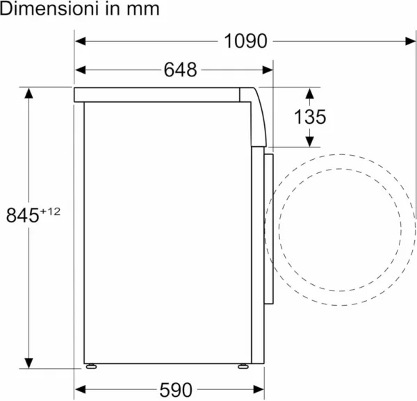 Machine à laver Bosch WGB24402IT 8 cm. 60 - capacité 9 kg - blanc – Image 6